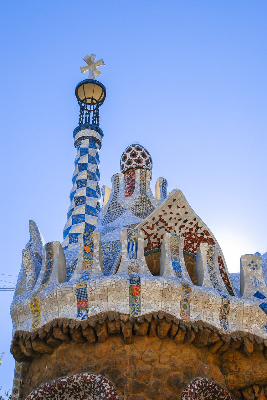 Gaudí architecture in Parc Güell