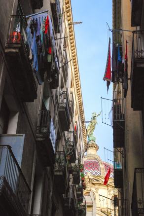 View to Basilica of Our Lady of Mercy - Barcelona (ES), April 2017