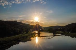 #501 Sunset at the Elbe Bridge - Bad Schandau (DE), August 2017