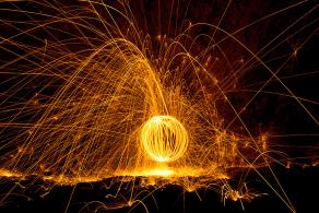 First Fire Orbs #3, Gevelsberg, Mai 2012