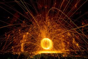 First Fire Orbs #4, Gevelsberg, Mai 2012