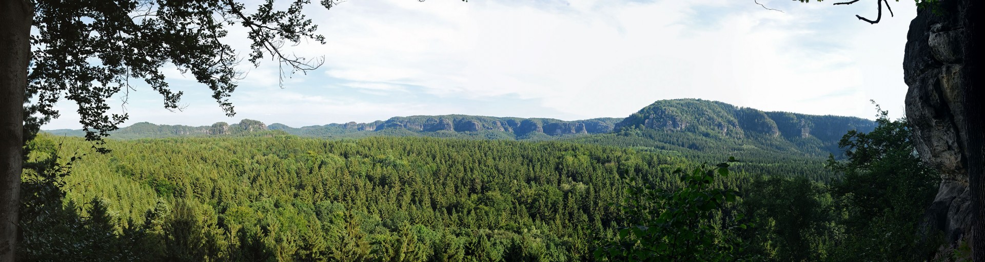 From rock arch "Kuhstall"
