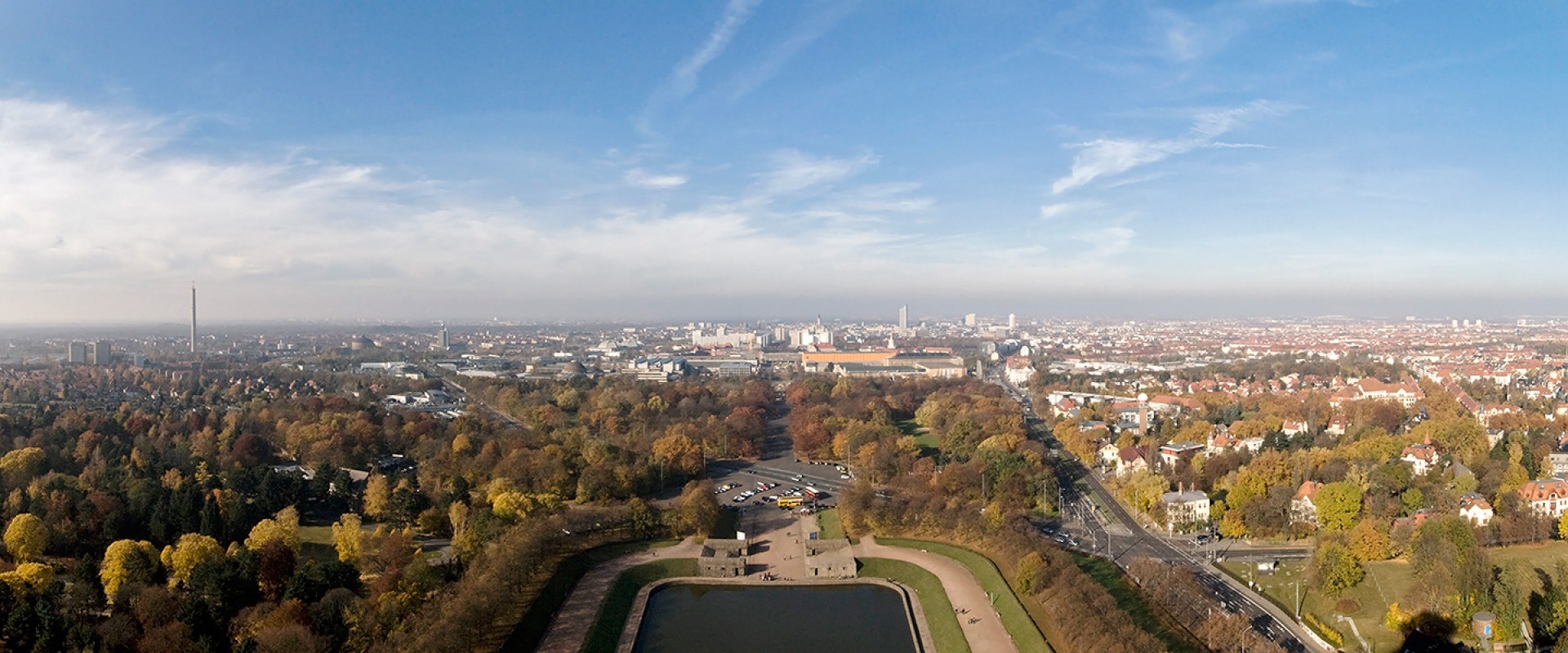 Blick über Leipzig
