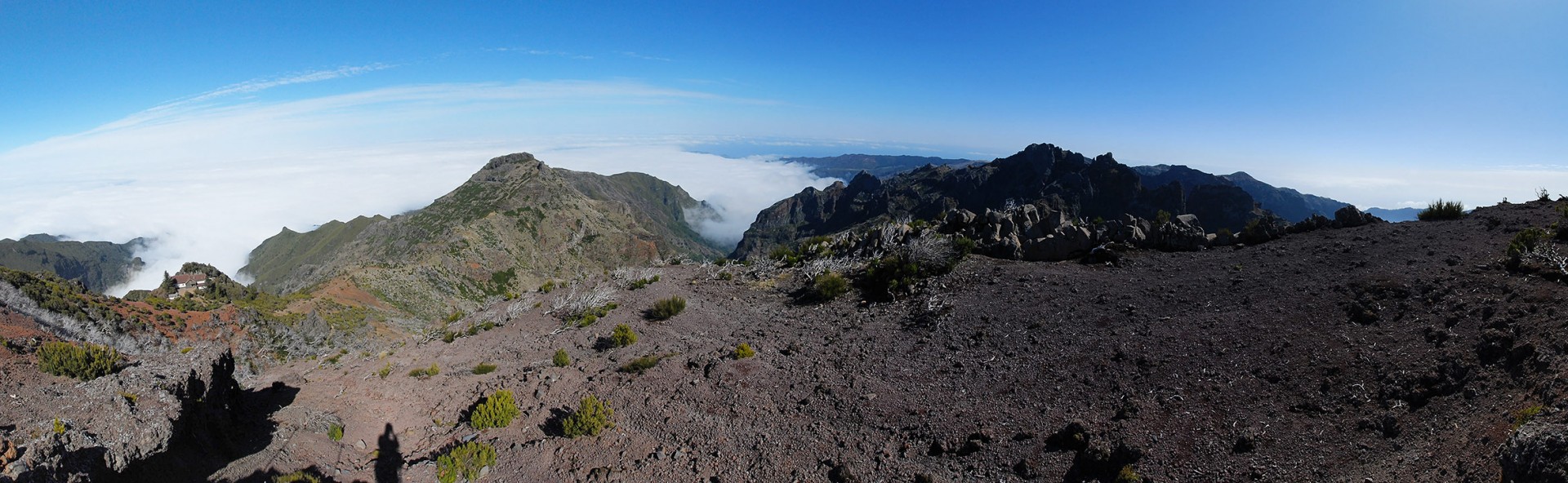 Blick zum Arco de São Jorge vom Pico Ruivo