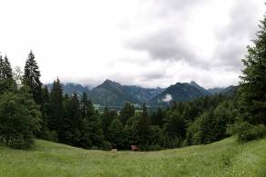 Blick auf die Allgäuer Hochalpen | Kornau, Juni 2012